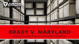 Brady vs Maryland Lessons Learned From an Overturned Conviction [upl. by Xela]