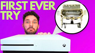 BEGINNER HDMI REPAIR ATTEMPT  BROKEN Xbox One S Can I Fix It [upl. by Acimaj378]