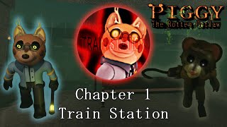 How To Escape Chapter 1  Train Station In Piggy The Rotten Outlaw [upl. by Daisi]