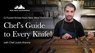 A Pros Perspective Chef Khannas Guide to New West KnifeWorks GFusion Line [upl. by Tressia18]