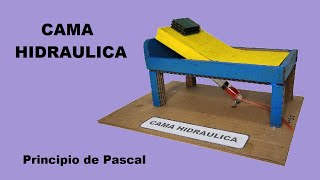 Como Hacer una Cama Hidraulica Principio de Pascal [upl. by Bartram]