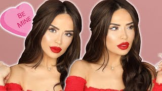 SUPER EASY VALENTINE DAY MAKEUP  iluvsarahii [upl. by Yolane]