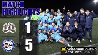 Roman Glass St George 1 Worcester City 5  Wiseman Lighting Floodlit Cup Final 2nd Leg [upl. by Lig]