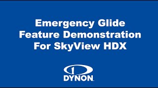 Emergency Glide Demonstration for Dynons SkyView HDX [upl. by Cordy]