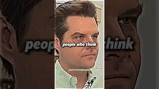 Matt Gaetz Is A Different Type Of Politician 😂 automobile alphamale mentalhealthcare funny [upl. by Turro]