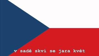 National Anthem of the Czech Republic Instrumental with lyrics [upl. by Anor187]