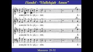 Handel Hallelujah Amen Alto Score [upl. by Delmar]