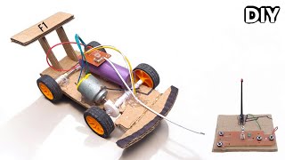 F1 Formula Car For Cardboard  RC Car foryou new diy [upl. by Nerek682]