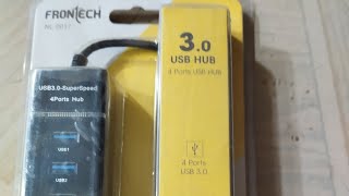 frontech nc0017usb hub3 0 4 ports usb hub super speed 4 ports hub [upl. by Neelram493]