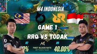 M4 INDONESIA ‼️ HIGHLIGHT RRQ VS TODAK GAME 1 [upl. by Rakel]