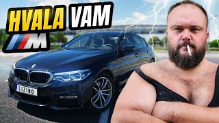 VIŠE NISAM DEBELI VEPAR nego SLATKI MEDA  KUPIO sam NOVU MAŠINU  BMW g30 520 D  FULL M paket [upl. by Ojybbob605]