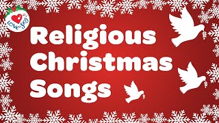 Religious Christmas Songs and Hymns Playlist with Lyrics 90 Minutes 🎄🌟 [upl. by Maitund481]