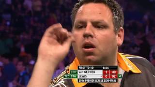 Michael van Gerwen v Adrian Lewis ᴴᴰ Semifinal Betway Premier League Darts 2016 [upl. by Aznarepse955]