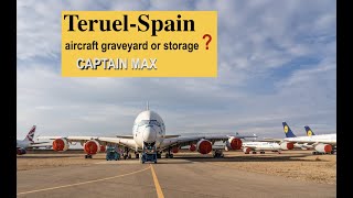 Teruel  Airplane graveyard or storage❓ 👉 off road trip across Teruel Airport with 👉 Captain Max [upl. by Elwin]