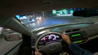 Toyota Camry 2005 POV drive night time  1 [upl. by Teahan]