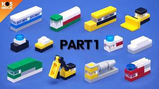 Lego Micro City Cars Mini Vehicles  Part 1 Tutorial [upl. by Malaspina]