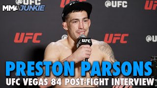 Preston Parsons Shocked by Matthew Semelsbergers Toughness His Arm Popped  UFC Fight Night 234 [upl. by Gierc]