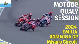 ðŸï¸ SEASON 4 Qualifying  Moto2 Moto3 MotoGP  2024 Emilia Romagna Grand Prix  EmiliaRomagnaGP [upl. by Sallee]