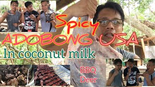 We Made AdoboStyle DEER with Coconut Milk [upl. by Subocaj]