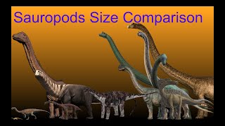 Sauropods Size Comparison [upl. by Nivek]