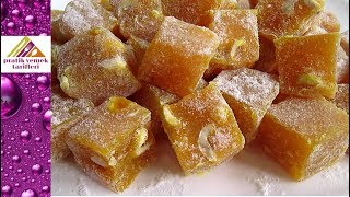 Hakiki LOKUM Tarifi Çifte kavrulmuş lokum Authentic Turkish delight recipe limonlu fındıklı lokum [upl. by Borras926]