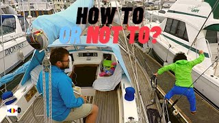 How to dock a sailing boat without a bow thruster outwiththewind [upl. by Ardried]