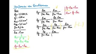 ein kleines Rechenbeispiel zum Leitungswiderstand [upl. by Rafaelle]