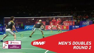 MD  GIDEONSUKAMULJO INA 1 vs HANZHOU CHN  BWF 2018 [upl. by Gilder]