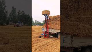 Straw bale straw loading equipment small square bales small square bales corn straw [upl. by Tanhya925]