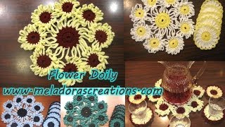 Crochet Flower Doily  Free Crochet Pattern and Crochet Tutorial [upl. by Ahsemrac]