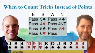 When to count tricks instead of points while bidding  with Curt Soloff [upl. by Ynad]