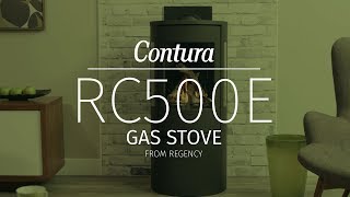 Contura RC500E Modern Freestanding Gas Stove by Regency [upl. by Netsrejk425]