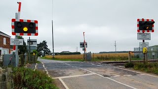 Donington Level Crossing Lincolnshire [upl. by Nylyoj]