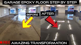 Garage floor epoxy transformation [upl. by Stuart]