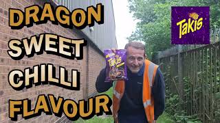 Takis Dragon Sweet Chilli Flavour Review [upl. by Gipps562]