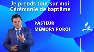 Cérémonie de baptême  Culte du 25122021 Pasteur Memory POROÏ [upl. by Orelu]