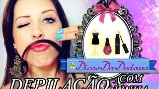 COMO DEPILAR O ROSTO COM LINHA  DICAS DA DEDESSA [upl. by Yurik653]