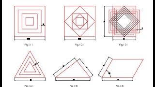 AutoCAD Solved Problem triangle square rectangular polygon by SAAD SHAHIN رسم مثلث مربع مستطيل [upl. by Tlihcox]