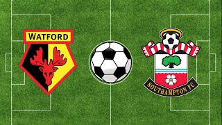 Watford vs Southampton  EFL Championship 202324  Football Simulation PES 21 [upl. by Nimzzaj]