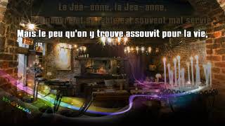 Georges Brassens  Jeanne 1962 BDFab karaoke [upl. by Yecal]