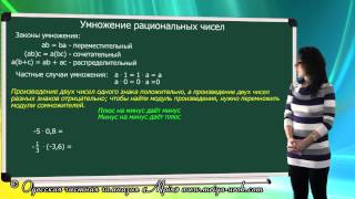 Умножение рациональных чисел [upl. by Nneb]