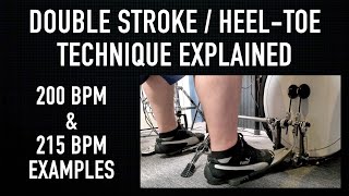 My Double Stroke  HeelToe Technique [upl. by Summer]