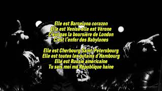 Damien Saez  Mon Européenne paroles [upl. by Tarrah]