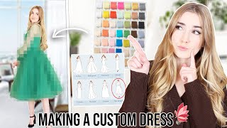 is Lunsscom custom dresses legit I DESIGNED A DRESS [upl. by Coopersmith]