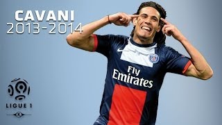 Edinson Cavani  All Goals in 20132014 1st half  PSG [upl. by Adnoryt759]