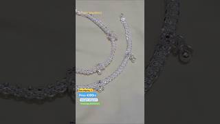 Silver Anklet latest Designs 2024 With Price  Payal Designs 🔥😍🔥silverdesigns2024 silverpaya [upl. by Pump]