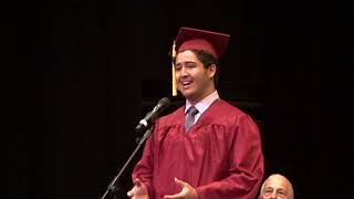 LOGAN SINGING quotMY WAYquot  EAST GREENWICH HIGH SCHOOL GRADUATION JUNE 2018 [upl. by Aztiray827]