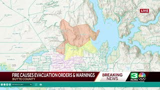 Evacuations ordered for Butte County area near Oroville [upl. by Zebulon]