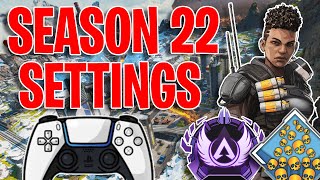 Apex Legends Best ConsoleController Settings Season 22  Best Controller Button Layout [upl. by Repip]