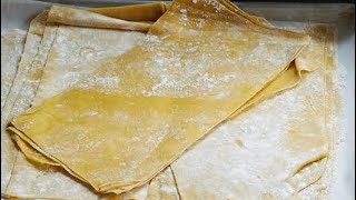 Homemade lasagna sheets recipe  lasagna sheets at home  simple 3 ingredient lasagna sheets recipe [upl. by Aryamoy]